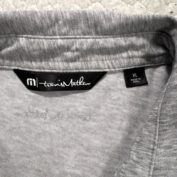 Travis Mathew Park It Polo Mens XL Camo Stripe Performance Golf Shirt Athliesure - Picture 3 of 9